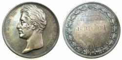 World Coins - FRANCE.Charles X 1824-1830.AR.Medallion.Chamber of deputies.1826. Awarded to de RICARD.