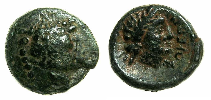 Ancient Coins - PHOKIS:Ferderal coinage.After 335 BC.AE.16.4mm. Filleted head of Bull.