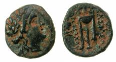 Ancient Coins - SELEUCID EMPIRE.Antiochus II Theos 261-246 BC.AE. 16.4mm. Mint of SARDES.