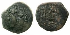 Ancient Coins - BYZANTINE EMPIRE.Heraclius AD 610-641.AE.Follis.struck circa AD 612/13-614/5.Mint of CONSTANTINOPLE.