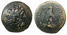 Ancient Coins - PTOLEMAIC EMPIRE.EGYPT. Ptolemy IV 221-205 BC AE.Hemi Drachma.Series 5.Mint of ALEXANDRIA.