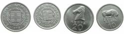 World Coins - GREECE.Republic.Aluminum. 10 and 20 Lepta 1978.