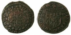 World Coins - ITALY.SAVOY.Vittorio Amadeo II , Duke of Savoy 1680-1730.AE.2 1/2 Soldi.1691.Mint of Turin.