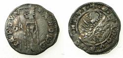 World Coins - VENICE.Andrea Contarini AD 1368-1382.AR.Soldino.2nd Type.1st.issue.issued by Edit dated 19th December 1369.Sigla D over C