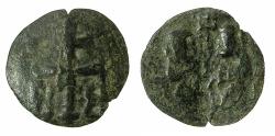 Ancient Coins - BYZANTINE EMPIRE.Andronicus II joint reign with Michael IX AD 1295-1320.AE.Assaria.Mint of CONSTANTINOPLE.