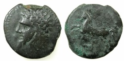 Ancient Coins - NUMIDIA.Massinissa or Micipsa circa 203-148-118 BC.AE.27mm.