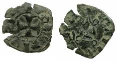 World Coins - CRUSADER.Despotate of EPIRUS.Copper.Denier. Bulgarian imitative after John II Orsini ( AD 1323-1335 )