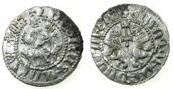 World Coins - CILICIAN ARMENIA.Levon I AD 1198-1219.AR.Tram. Class IV. Obverse LEVN for LEVON