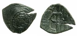 World Coins - LATIN rulers of CONSTANTINOPLE.Circa AD 1204-1261.Billon Trachy. Small Module.Class D.