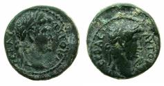 Ancient Coins - LYDIA.GERME.Titus with Domitian Caesar AD 79-81.AE.18mm.