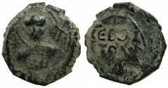 World Coins - CRUSATER STATES.ANTIOCH.Tancred AD 1104-1112.AE.Follis.1st type.~~~ Facing bust of Saint Peter.