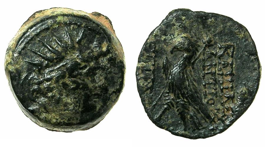 SELEUCID EMPIRE.Antiochus VIII 121-96 BC.AE.Mint of ANTIOCH | Greek Coins