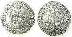 World Coins - ITALY.Kingdom of Naples.Robert 'The Wise' of Anjou AD 1309-1343.AR.Gigliato. Posthumous issue, uncertain mint.