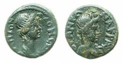 Ancient Coins - LYDIA.NACRASA.Pseudo-autonomous, time of Trajan - Hadrian. AE.16.3mm. Bust of Senate / Roma.