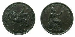 World Coins - GREECE.Ionion Islands.AE.1 Lepton 1862.Dot after date. 