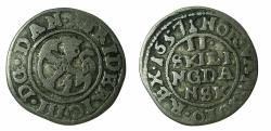 World Coins - NORWAY, under DENMARK.Frederik III AD1648-1670.AE.2 Skilling 1657.