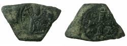 Ancient Coins - BYZANTINE EMPIRE.Alexius I Komnemus AD 1081-118.AE.Tetarteron.Mint of THESSALONIKI. Struck on a 7th Cent flan?