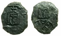 Ancient Coins - BYZANTINE EMPIRE.SICILY.Nicephorus I AD 802-811 with associate Stauracius augustus 803-811.AE.Follis.Mint of SYRACUSE.