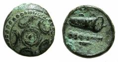 Ancient Coins - MACEDON.Alexander The Great 336-323 BC..AE.14.2mm. Uncertain mint, Asia minor.  Macedonian shield.