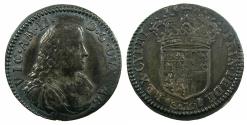 World Coins - ITALY.SAVOY.Victtorio Amadeo II 1675-1730.AR.Mezza Lira.1681.Mint of TURIN.  Pedigreed to Archbishop Sharp coll. ( 1644-1714 ), Ex. Owen Parsons coll.