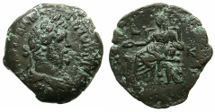 Ancient Coins - EGYPT.ALEXANDRIA.Antoninus Pius AD 138-161.AE.Drachma, struck AD 156/57.~#~.Kybele enthroned.