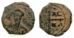 World Coins - CRUSADER STATES.Principality of Antioch.Tancred AD 1104-1112.AE.Follis.2nd type. Facing bust of Tancred.