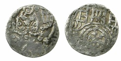 World Coins - OSNABRUCK.Dietrich V Horne AD 1376-1402.AR.Pfenning.