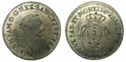 World Coins - ITALY.SAVOY.Vittorio Amadeo III AD 1773-1796.Billon 7.6 Soldi.1785.Mint of TURIN.