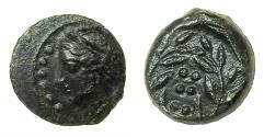 Ancient Coins - SICILY.HIMERA.Circa 413-408 BC.AE.Hemilitra.