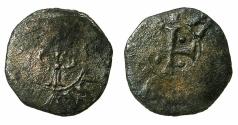 World Coins - CRUSADER STATES.ANTIOCH.Bohemond III or IV circa 1149-1223.AE.Fraction ( Pougeoise ).Type 4.