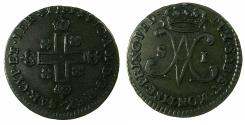 World Coins - ITALY.SARDINIA.Vittorio Amadeo III King of Sardinia, Duke of Savoy AD 1773-1796.Billon.Soldo. 1781.Mint of TURIN.