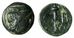 Ancient Coins - ARGOLIS.ARGOS.Circa 100-90 BC.AE.Dichalkon. Thiode magistrate. Rare.