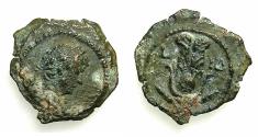 Ancient Coins - EGYPT.ALEXANDRIA.Hadrian AD 117-138.AE.Dichalkon.struck AD 129/30. Reverse. Osirian crown. Unpublished? Reverse.
