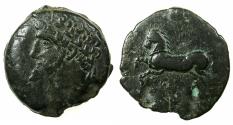 Ancient Coins - NUMIDIA.Massinissa or Micipsa circa 203-148-118 BC.AE.