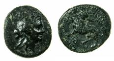 Ancient Coins - LYDIA.SARDES.Circa 2nd to 1st cent BC.AE.19mm. Dionysios.Reverse.Panther.
