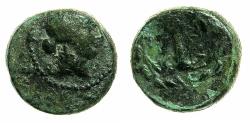Ancient Coins - LYDIA.SARDES.Circa 2nd - 1st Cent.BC.AE.15mm. Apollo. Club.