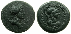 Ancient Coins - CILICIA.SELEUKEIA.AE.2nd-1st Cent BC.AE.25.8mm.Demetrios Magistrate.