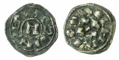 World Coins - CRUSADER.1st crusade:preferred coinage.TUSCANY.LUCCA.12th cent.AD.Bi.Denier.Rough style. Struck in the name of Henry III Holy Roman Emperor AD 1017-1056 ( with debased Otto monogra
