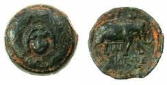 Ancient Coins - SELEUCID EMPIRE.MESOPOTAMIA.Antiochus I 280-261 BC.AE.18.2mm. Mint of CARRHAE.