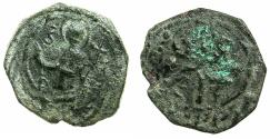 World Coins - CRUSADER STATES.Principality of Antioch.Tancred AD 1104-1112. AE. Follis. 3rd type. Saint Peter standing.