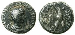 Ancient Coins - PHOENICIA.MACRINUS AD 217-218.AR.Tetradrachm.Mint of ARADUS.*** Varient with Star not recorded in Prieur.***