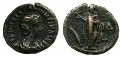 Ancient Coins - EGYPT.ALEXANDRIA.Cornelia Salonina, wife of Gallienus AD 253-268.Billon Tetradrachm, struck AD 266/67.~#~.Elpis standing.