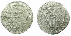 World Coins - GERMANY.TRIER.Archdiocese. Johann Hugo von Orsbeck AD 1676-1711.AR.Petermenger ( 1 Albus ) 1681.Arabic numerials.
