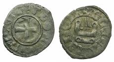 World Coins - CRUSADER.Principality of ACHAIA.Florent of Hainault AD 1289-1297. Bi.Denier.Type F5. ***Very rare type ***