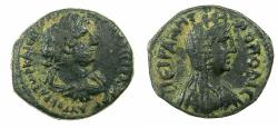 Ancient Coins - SYRIA.DECAPOLIS.PETRA.Hadrian AD 117-138.AE.22mm. Reverse.Bust of Tyche.