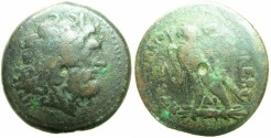 Ancient Coins - Ptolemaic Empire.CYPRUS.Ptolemy IV Philopator 221-205 BC.AE.Hemi drachm.Mint of PAPHOS? *****UNPUBLISHED IN SVORONOS*****