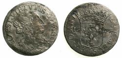 World Coins - ITALY.TUSCANY.FOSDINOVO.Maria Maddalena Centurioni Malaspina AD 1663-1669.AR.Luigino 1666.