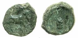 Ancient Coins - SICILY.LAITAS.Circa. 330-260 BC.AE.11.8mm.
