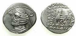 Ancient Coins - PARTHIA.Orodes II 57-38 BC.AR.Drachma.Mint of MITHRADATKART.