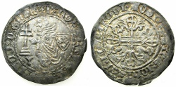 Ancient Coins - RHODES.Knights of Saint John. Robert de Juilly AD 1324-1377.AR.Gigliato.